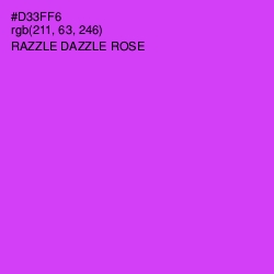 #D33FF6 - Razzle Dazzle Rose Color Image