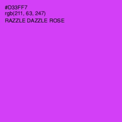 #D33FF7 - Razzle Dazzle Rose Color Image