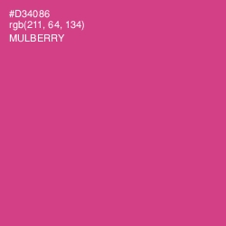 #D34086 - Mulberry Color Image
