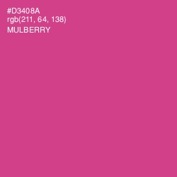 #D3408A - Mulberry Color Image