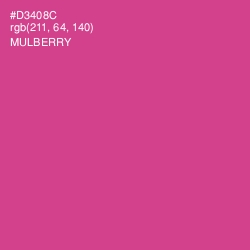 #D3408C - Mulberry Color Image