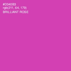 #D340B3 - Brilliant Rose Color Image