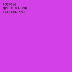 #D340E6 - Fuchsia Pink Color Image