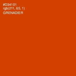 #D34101 - Grenadier Color Image