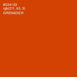 #D34103 - Grenadier Color Image