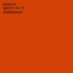 #D34107 - Grenadier Color Image