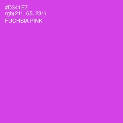 #D341E7 - Fuchsia Pink Color Image
