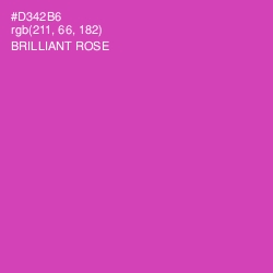 #D342B6 - Brilliant Rose Color Image