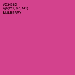 #D3438D - Mulberry Color Image