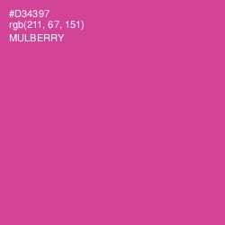 #D34397 - Mulberry Color Image