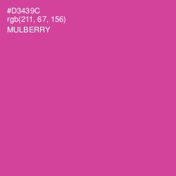 #D3439C - Mulberry Color Image