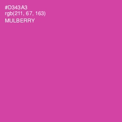 #D343A3 - Mulberry Color Image