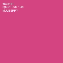 #D34481 - Mulberry Color Image