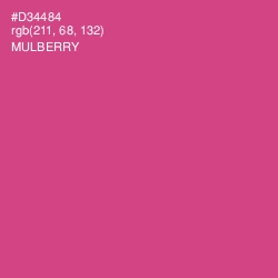 #D34484 - Mulberry Color Image