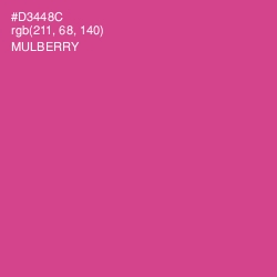 #D3448C - Mulberry Color Image