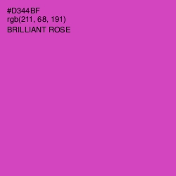 #D344BF - Brilliant Rose Color Image