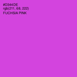 #D344DE - Fuchsia Pink Color Image