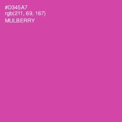 #D345A7 - Mulberry Color Image