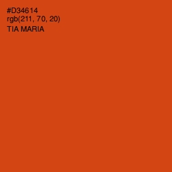 #D34614 - Tia Maria Color Image