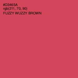 #D3465A - Fuzzy Wuzzy Brown Color Image