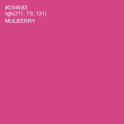 #D34683 - Mulberry Color Image