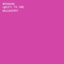 #D346A8 - Mulberry Color Image