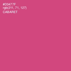 #D3477F - Cabaret Color Image