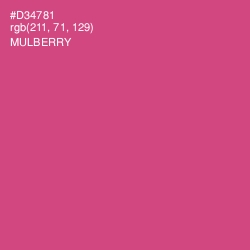 #D34781 - Mulberry Color Image