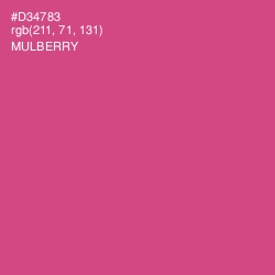 #D34783 - Mulberry Color Image