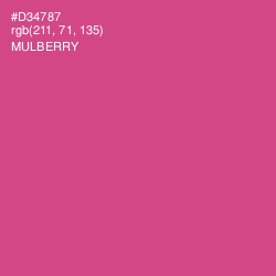 #D34787 - Mulberry Color Image