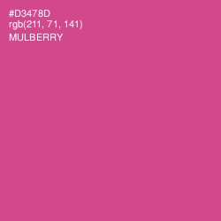 #D3478D - Mulberry Color Image