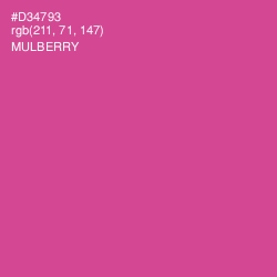 #D34793 - Mulberry Color Image