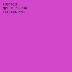 #D347CD - Fuchsia Pink Color Image