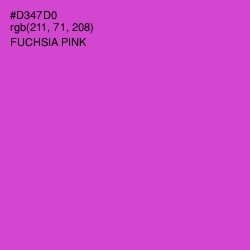 #D347D0 - Fuchsia Pink Color Image