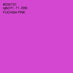 #D347D1 - Fuchsia Pink Color Image