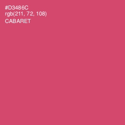 #D3486C - Cabaret Color Image