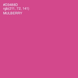 #D3488D - Mulberry Color Image