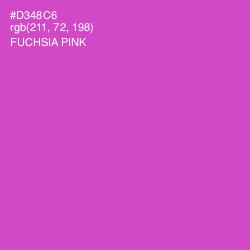 #D348C6 - Fuchsia Pink Color Image
