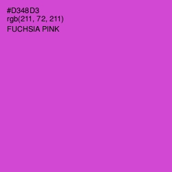 #D348D3 - Fuchsia Pink Color Image