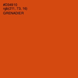 #D34910 - Grenadier Color Image