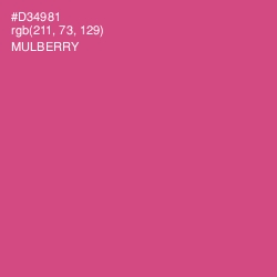 #D34981 - Mulberry Color Image