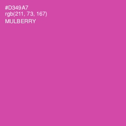 #D349A7 - Mulberry Color Image