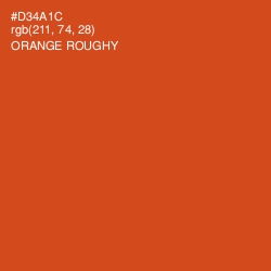 #D34A1C - Orange Roughy Color Image