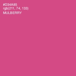 #D34A85 - Mulberry Color Image