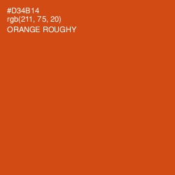 #D34B14 - Orange Roughy Color Image