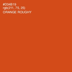 #D34B19 - Orange Roughy Color Image