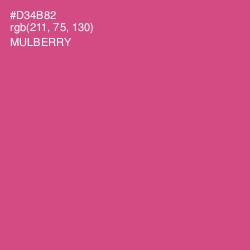 #D34B82 - Mulberry Color Image