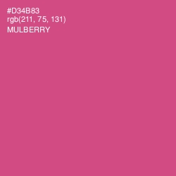 #D34B83 - Mulberry Color Image