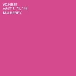 #D34B8E - Mulberry Color Image