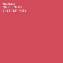 #D34C5C - Chestnut Rose Color Image